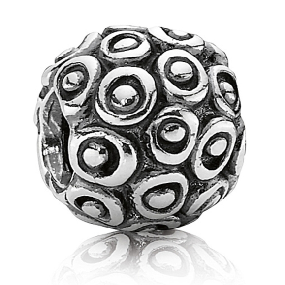 Pandora Retired Sterling Silver Celebration Designer Charm - Picture 1 of 11